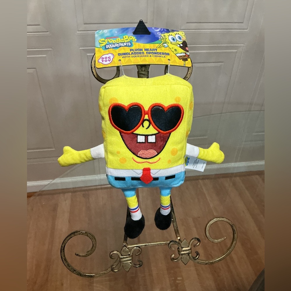 Nickelodeon New SpongeBob Pet Toy  Theme Crunchy Squeaker  9” Clinker